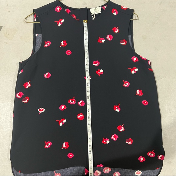 NWT Kate Spade Blossoms Sleeveless crewneck Pullover Floral Top - size 14 - Picture 5 of 5